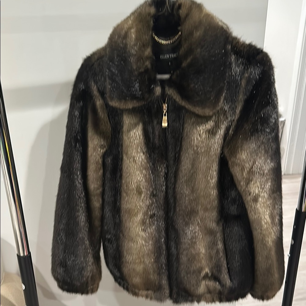 Ellen Tracy Faux Fur Coat